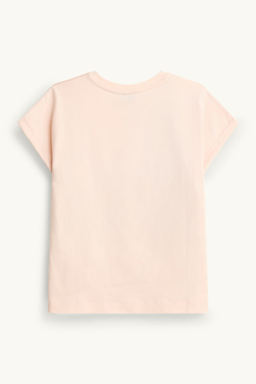 Damen - T-Shirt - Regular Fit - geblümt - rosa
