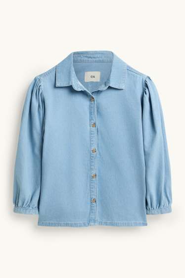 Femmes - Blouse-chemise en jean - bleu