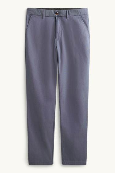 Heren - Chino - slim fit - donkerblauw