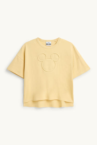 Donna - T-shirt - oversize - Topolino - giallo