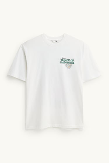 Damen - T-Shirt - Oversized - weiß