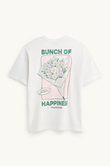 Damen - T-Shirt - Oversized - weiß