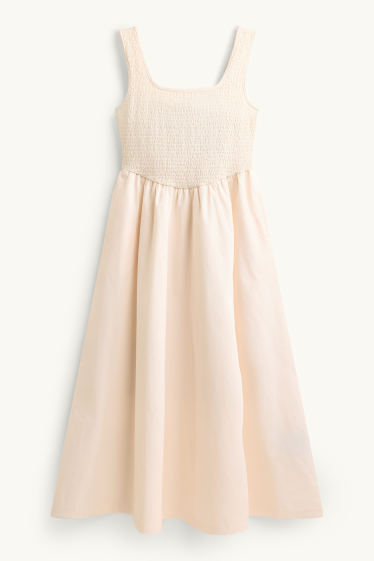 Mujer - Vestido - crema