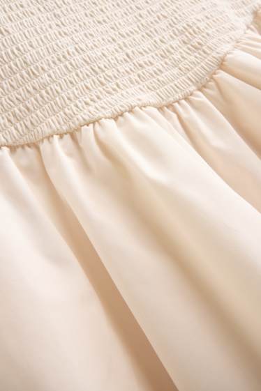 Mujer - Vestido - crema