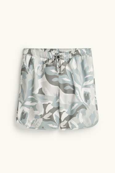 Hombre - Bañador - estampado - verde