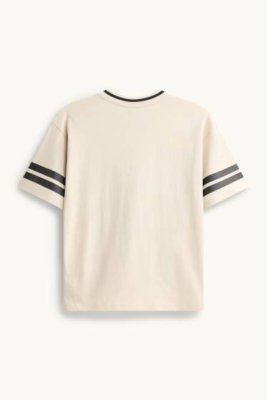 Kinderen: jongens - New York - T-shirt - beige