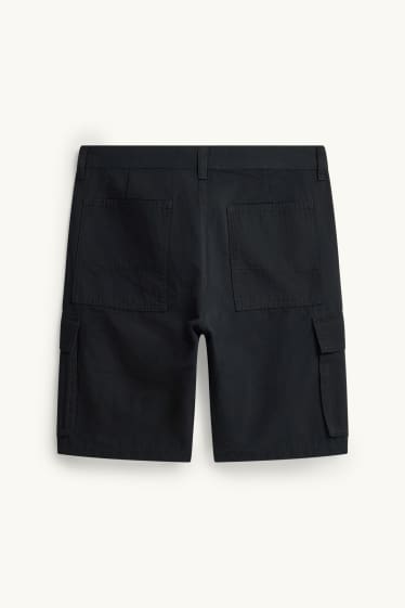 Uomo - Shorts cargo - nero