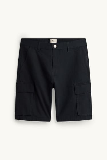 Uomo - Shorts cargo - nero