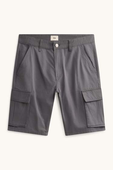 Herren - Cargo-Shorts - dunkelgrau