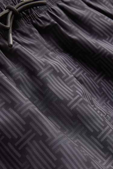 Men - Swim shorts - patterned - black