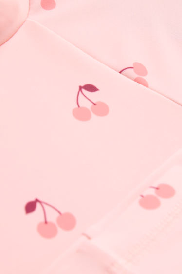Baby: meisjes - Kers - babyzwempak - 2-delig - roze