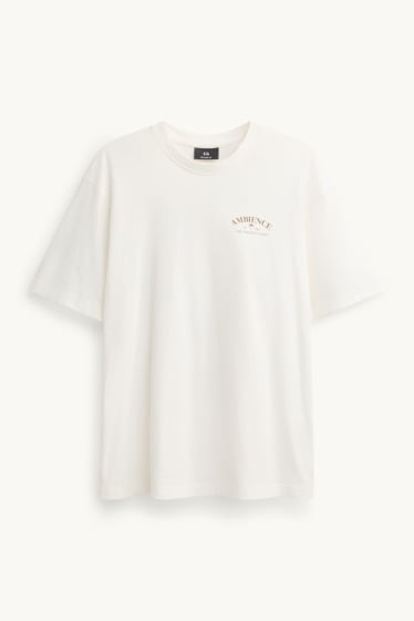 Unisex - Tricou - relaxed fit - alb