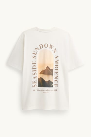 Unisex - Tricou - relaxed fit - alb