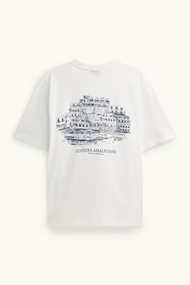 Men - T-shirt - relaxed fit - white