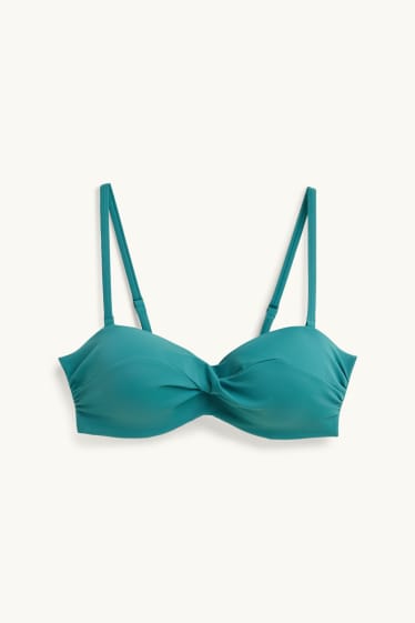 Donna - Reggiseno bikini - balconcino - imbottito - LYCRA® XTRA LIFE™ - verde