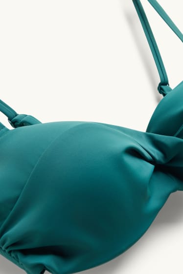 Donna - Reggiseno bikini - balconcino - imbottito - LYCRA® XTRA LIFE™ - verde