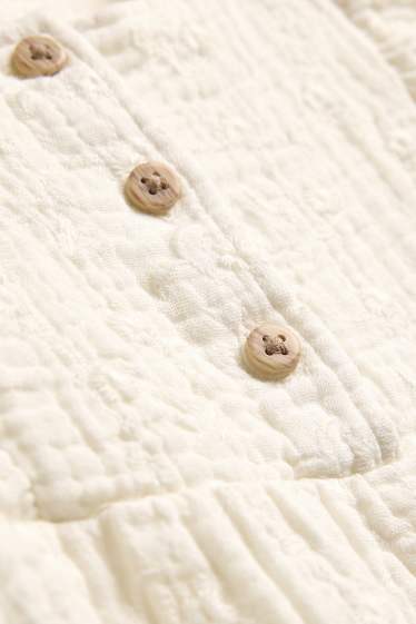 Bebés niñas - Conjunto para recién nacido - con textura - blanco roto