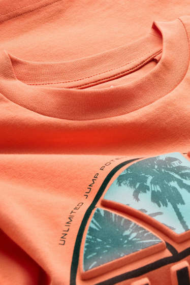 Copii - Băieți - Baschet - tricou cu mânecă scurtă - portocaliu