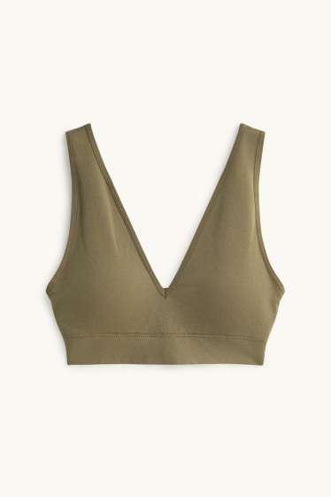 Dona - Bustier - enconxat - verd fosc