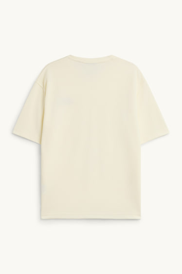 Herren - T-Shirt - Relaxed Fit - cremeweiss