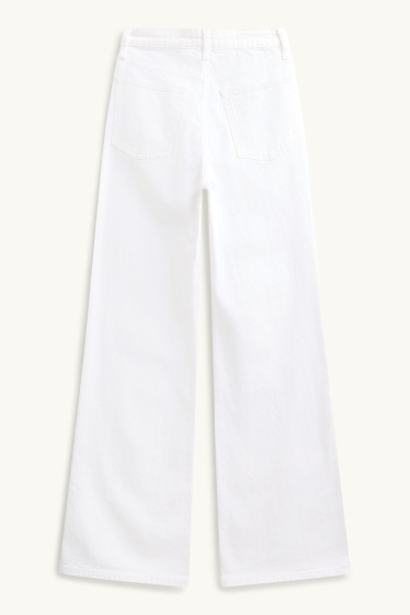 Dona - Wide Leg Jeans - high waist - blanc