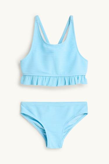 Kinderen: meisjes - Bikini - 2-delig - blauw