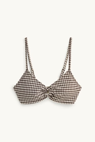 Dames - Bikinitop - voorgevormd - zonder beugels - LYCRA® XTRA LIFE™ - bruin