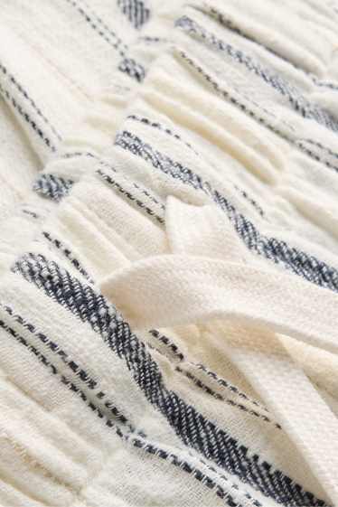 Copii - Băieți - Pantaloni scurți - cu dungi - crem