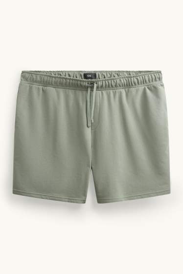 Pánské - Teplákové šortky - šedá