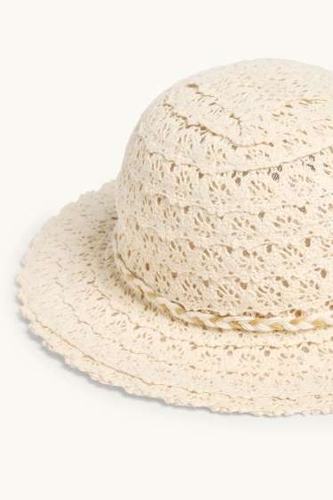 Baby Mädchen - Baby-Hut - beige