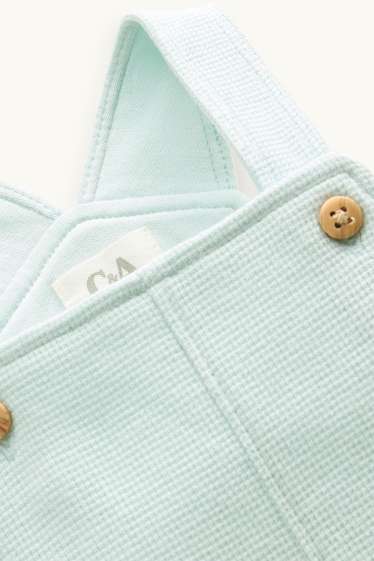 Unisex - Pantalón para recién nacido - con textura - azul