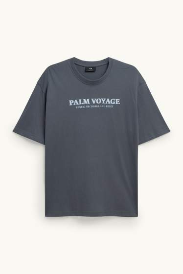 Herren - T-Shirt - Regular Fit - dunkelgrau