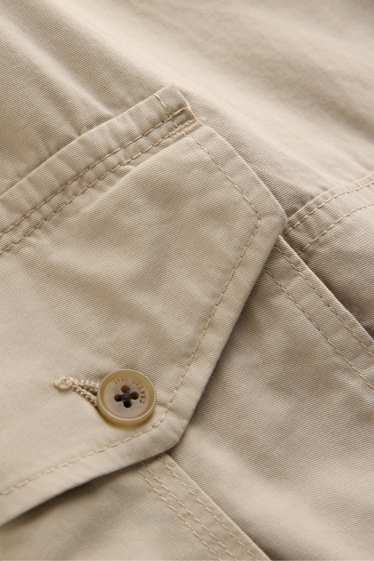 Hommes - Bermuda cargo à ceinture - beige