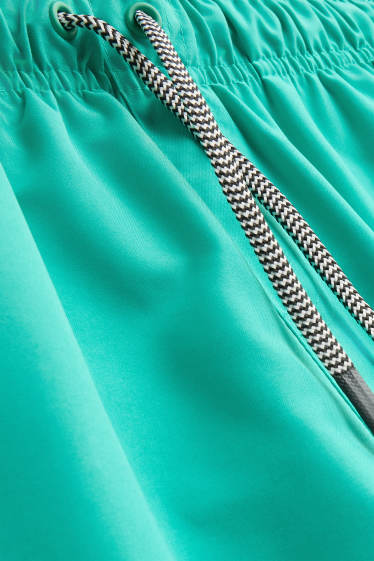 Children Boys - Surfboard - swim shorts - green