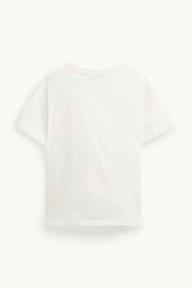 Kinder Mädchen - Bär - Kurzarmshirt - weiss