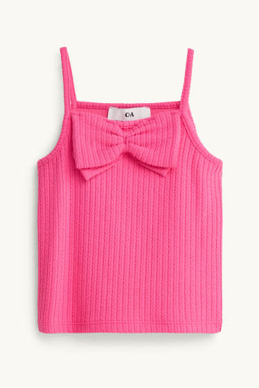 Children Girls - Top - textured - pink
