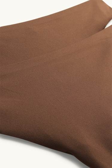 Dámské - Multipack 2 ks - neviditelná tanga - hnědá