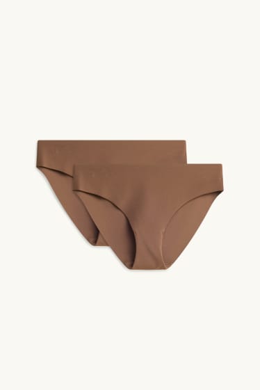 Dona - Paquet de 2 - calces invisibles - marró