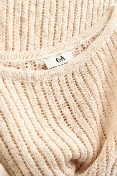 Femmes - Pull - finition texturée - crème