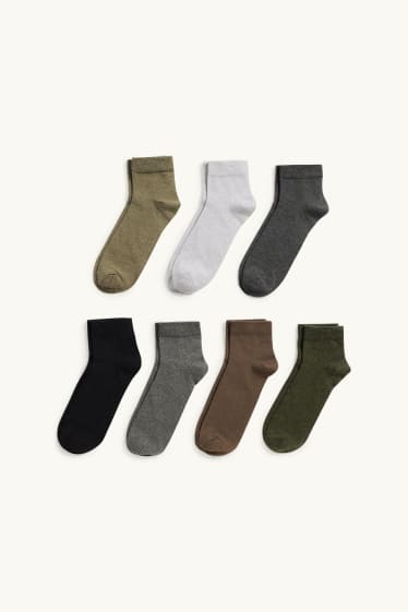 Hommes - Lot de 7 paires - socquettes - vert