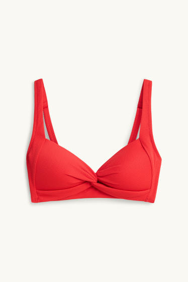 Dames - Bikinitop - bandeau - voorgevormd - LYCRA® XTRA LIFE™ - rood