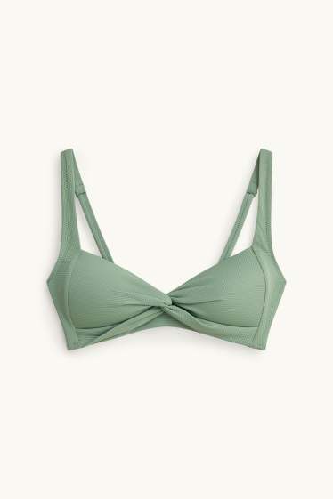 Dames - Bikinitop - bandeau - voorgevormd - LYCRA® XTRA LIFE™ - groen