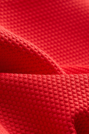 Donna - Slip bikini - vita media - LYCRA® XTRA LIFE™ - rosso