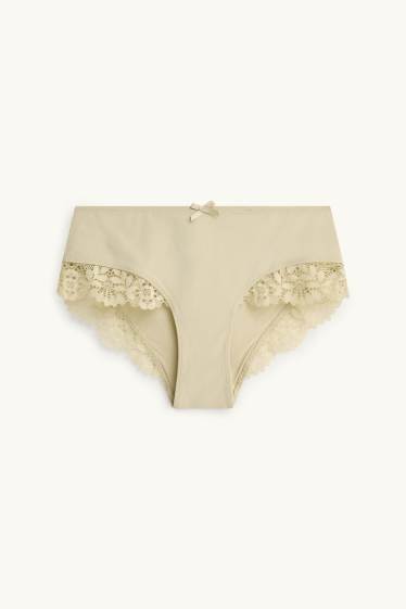 Femei - Chiloți hipster - galben