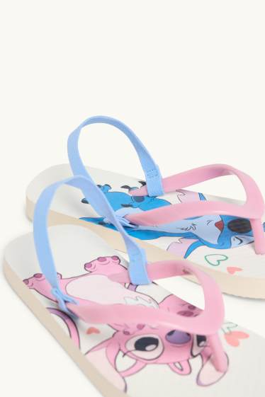 Kinder Mädchen - Lilo & Stitch - Badesandalen - rosa / hellblau