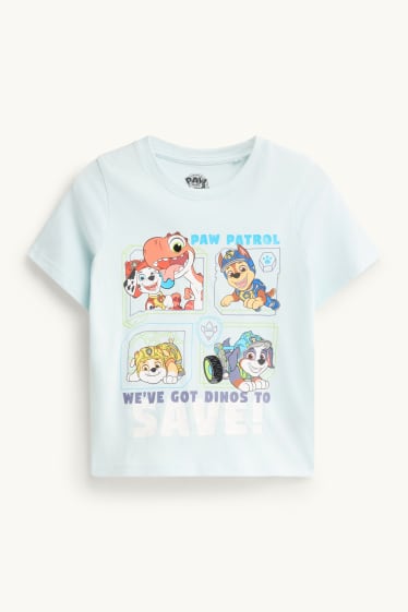 Kinderen: jongens - PAW Patrol - Chase, Rubble, Marshall, Rex - T-shirt - lichtblauw
