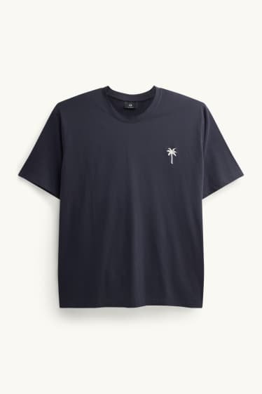 Herren - T-Shirt - Relaxed Fit - dunkelblau