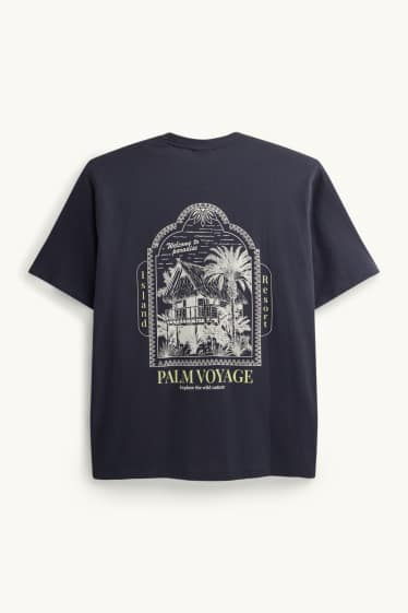 Herren - T-Shirt - Relaxed Fit - dunkelblau