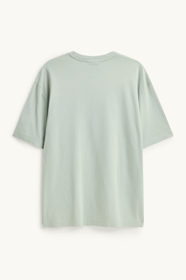 Hommes - T-shirt - relaxed fit - vert clair