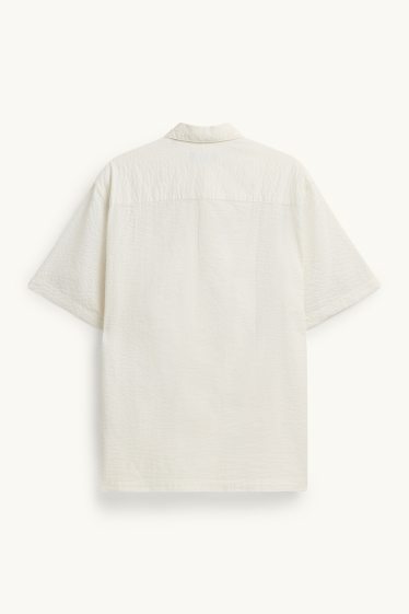 Bărbați - Cămașă - regular fit - guler Kent - alb